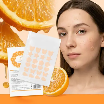 跨境LAIKOU维c痘痘贴24块/片 COVER PIMPLE PATCH 外贸全英文