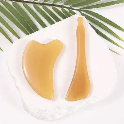 Imitation horn meridian brush scraping board for special back, neck, legs, face and eyes tendon acupuncture stick resin beauty massage pulling tool