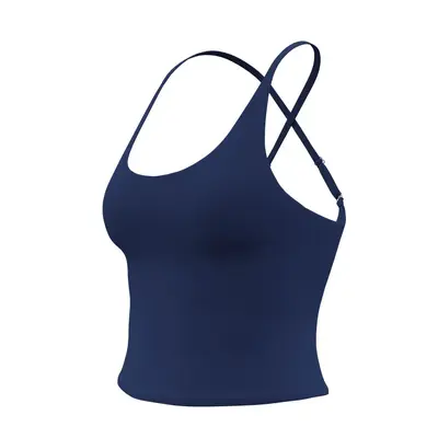 Enges mattes Yoga-Top mit Neckholder, Rückenausschnitt und schnelltrocknender Funktion