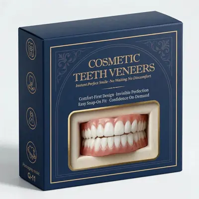 Realistic Full Coverage Fake Tooth Cover Set, Q-11 Model - 3