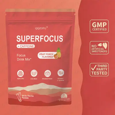 电解质粉SUPERFOCUS CAFFEINE TK跨境电商爆款保健品现货厂家直销