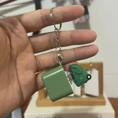 Stress Relief Toy Keychain, Mine Seagull Button, Sound and Light - 8