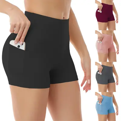Pocket Three-Quarter Yoga Leggings, Thin Summer Style, High Waist, Anti-Sheer