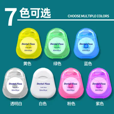 Mint Flavored Orthodontic Dental Floss Roll, 50 Meters