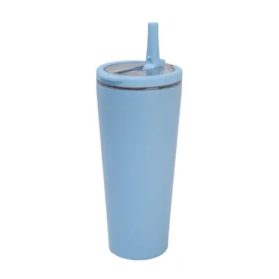 Isolierte Trinkflasche aus Edelstahl 304 mit Griff und doppeltem Trinkverschluss - 12