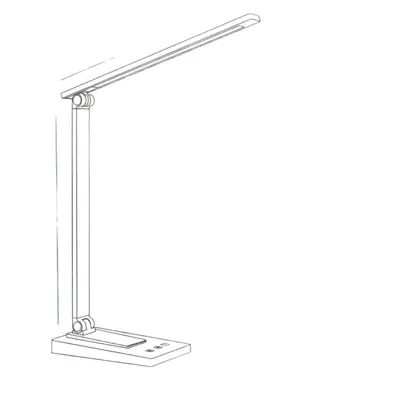 2-in-1 LED Eye-Care Desk Lamp with Wireless Charging, Foldable
