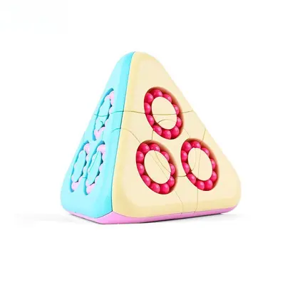 Pyramid Magic Bean Cube with Rotating Balls, Children's Brain Toy - 8