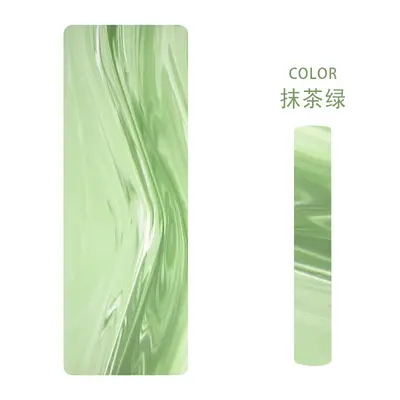 Flow Pattern Frosted PU Natural Rubber Yoga Mat, Non-Slip, Luxury - 9