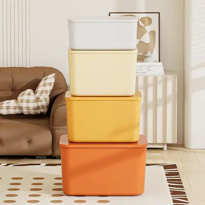 PP plastic storage box with lid, thickened, large capacity - 5