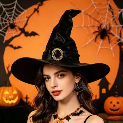 Halloween Witch Hat, Harry Hat, Cosplay and Party Costume Hat