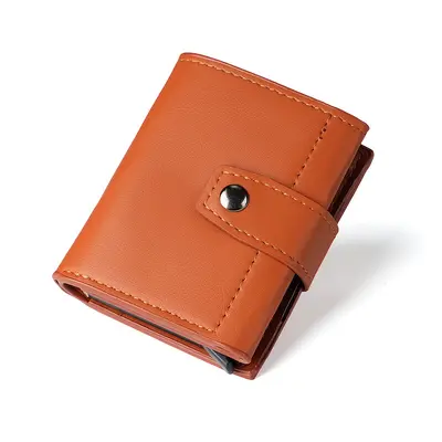 Large Capacity Men's Card Holder with Automatic Pop-Up Card Slots - 9
