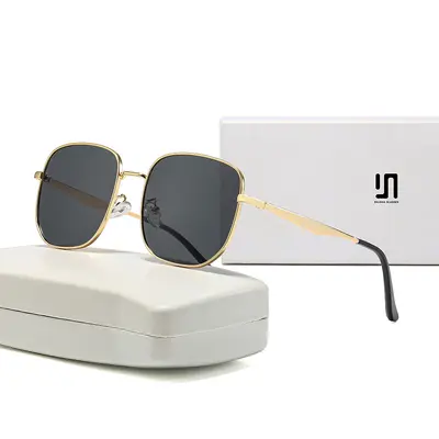 Men's Pilot Sunglasses, Metal Frame, UV Protection Driving Glasses - 6