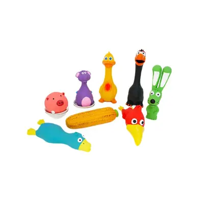 Оптовые игрушки для собак Dog Pet Squeaky Latex Toys Natural Latex Bite-Resistant Chew Toys Collection Dog Toys - 5