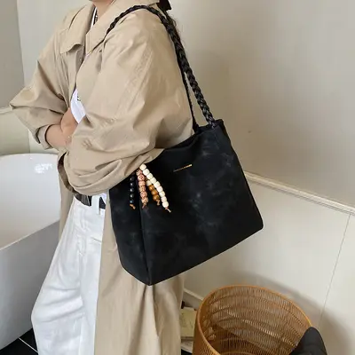 Große Retro-Damenschultertasche - 5