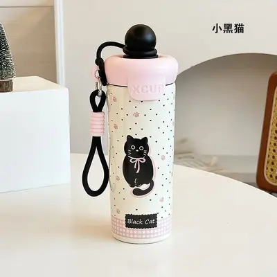 316 Paslanmaz Çelik Termos Kahve Bardağı, 500 ml Büyük Kapasite, Taşınabilir - 10