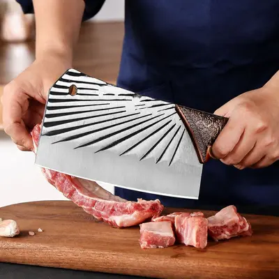 Forged kitchen knife set stainless steel