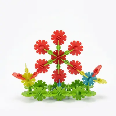 Hexagonal interlocking building blocks plastic toy