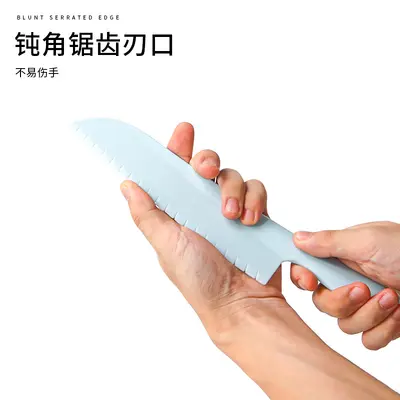 Children's safety knife and cutting board set, plastic educational kit - 3