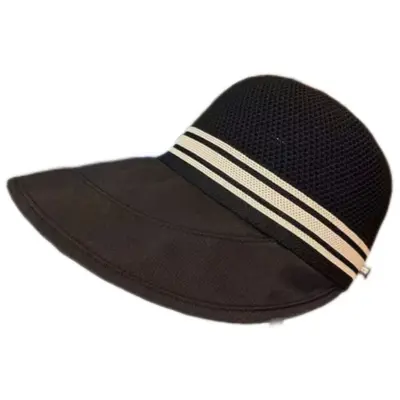 Neue breite Krempen gestrickte Baseballkappe für Frauen, Frühling und Sommer, großer Kopfumfang, modische vielseitige Sonnenblende Outdoor-Reise Sonnenschutz Kappe. - 6