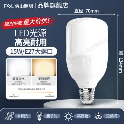 fsl Foshan Aydınlatma LED ampul yüksek güçlü silindirik ampul yüksek parlaklık enerji tasarruflu A ampul E27 vidalı duylu yüzeye monte lamba tutucu - 12