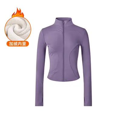 Women's yoga suit, two-piece, fleece lined, high waist - 9
