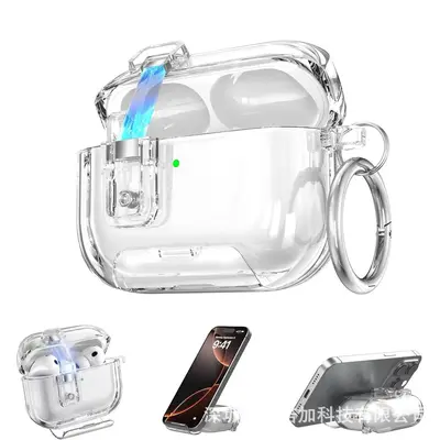 Transparent Magnetic Protective Case for AirPods Pro 3 and AirPods 4