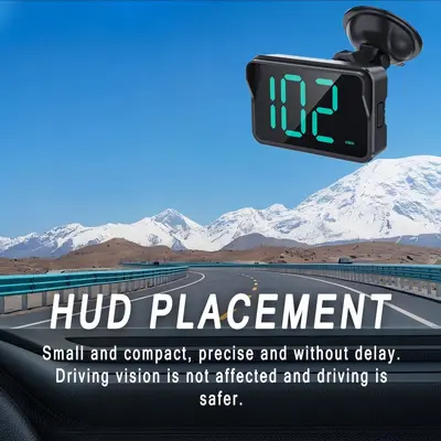 S9 2025 HUD baş-üstü ekran araç evrensel GPS Beidou hız göstergesi yeni enerji tramvay