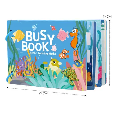 Quiet Activity Book for Children - Tear and Stick