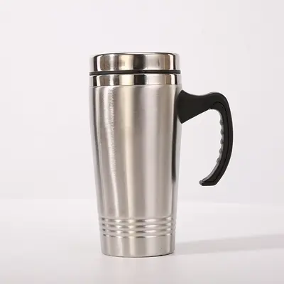 Doppelwandiger Isolierbecher mit Griff für das Auto, Werbegeschenk - 6