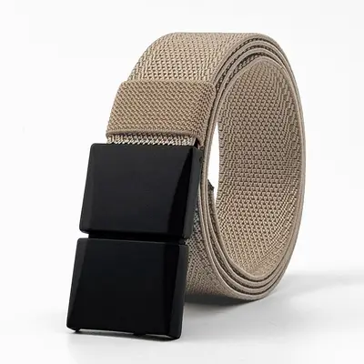 Men's Tactical Belt with Magnetic Buckle, Woven Nylon Canvas - 9
