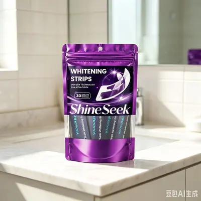 Purple PAP+ Teeth Whitening Strips, 30 Minutes, Hydrogen Peroxide-Free - 2