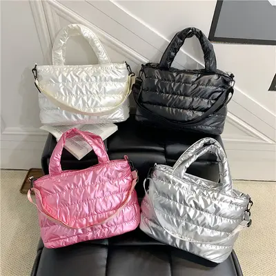 Korean-Style Embroidered Cloud Tote Bag, Women's Single-Shoulder Crossbody - 5