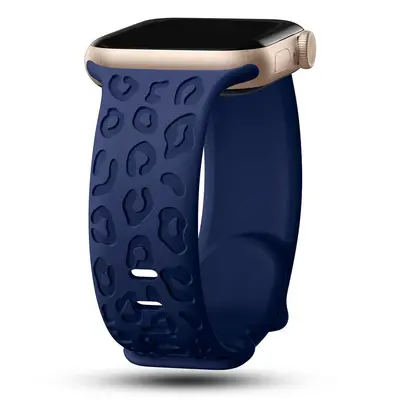 Leopard Print Silicone Band for Apple Watch S11 - 12