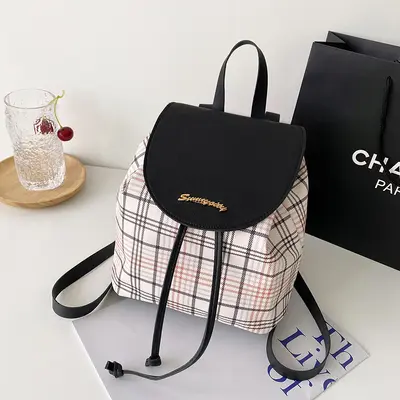 Women's mini bucket backpack, waterproof, Korean style - 10
