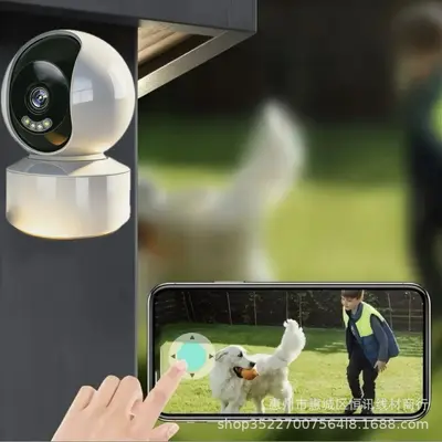 Kabellose WLAN-Innenkamera, 360 Grad, Ultra-HD, Gegensprechfunktion