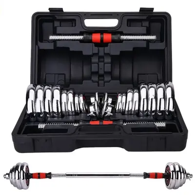 Electroplated dumbbell barbell set, 10-50 kg pure iron