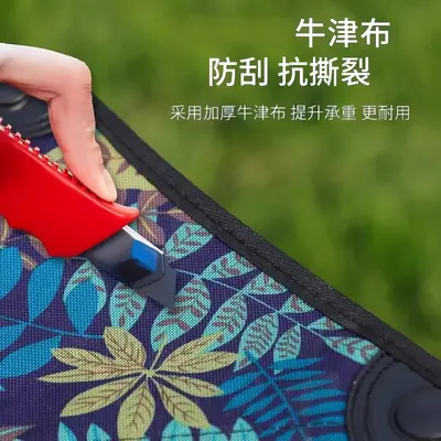 折叠便携凳户外便携小马扎加粗碳钢双层牛津布火车排队小凳子 - 3
