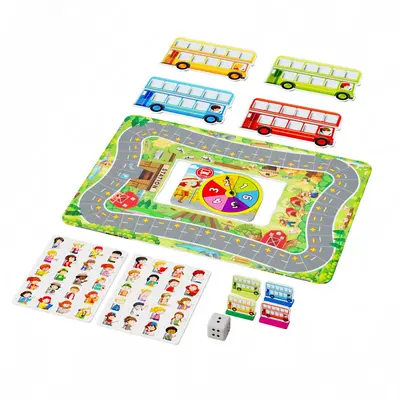 Bus Stop Educational Board Game, Parent-Child Toy for Kids - 6