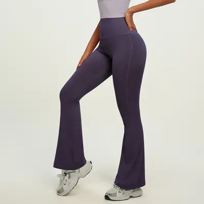 Özel Etiketli Flare Pantolon ve Mini Paça Spor Yoga Pantolonu, Numuneye Göre Üretim - 13
