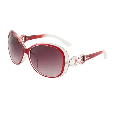 Large Frame Retro Women's Sunglasses UV Protection Round Frame - 8