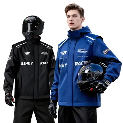 Motorcycle raincoat suit for adults, full-body heavy rain protection - 5