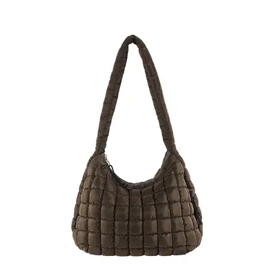Großkapazitäts-Tragetasche mit vielen Taschen, mit Baumwollfüllung, Umhängetasche mit einzelnem Schultergurt, gefältelter Cloud-Schultertasche, Tote-Tasche, Damenschultertasche, Aufbewahrungstasche. - 8