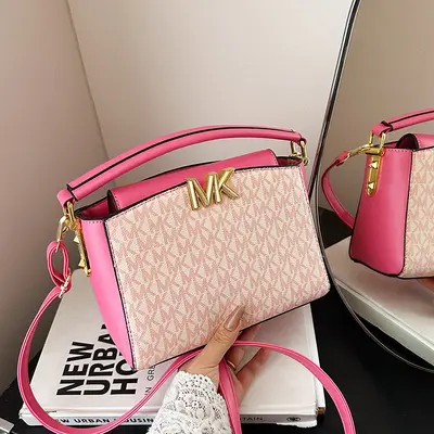 Women's Small Square Crossbody Bag, Lightweight, Printed Perfume-Style - 5