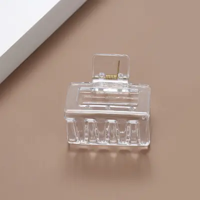 Großer transparenter Krallenhaarclip mit fünf runden Bändern für Frauen, Haizahn-Accessoire für den Hinterkopf, handgefertigtes DIY-Zubehör, 1 Haarwurzel. - 11