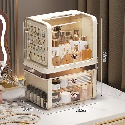 Desktop Cosmetics Storage Box with Drawers - 7
