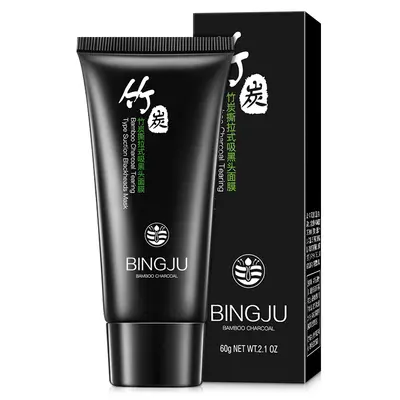 Buz krizantem bambu kömürlü siyah nokta maskesi 120g, soyulabilir burun bandı - 8