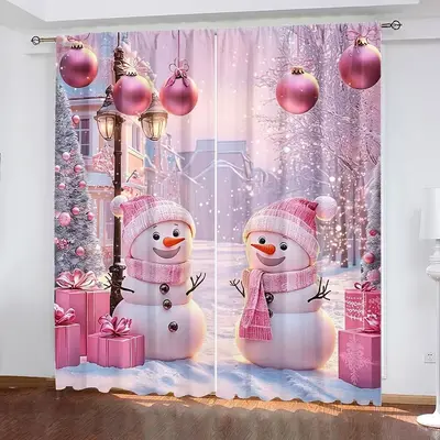 Noel geyik balon hediye kutusu, baskılı perde, toz önleyici süsleme - 8