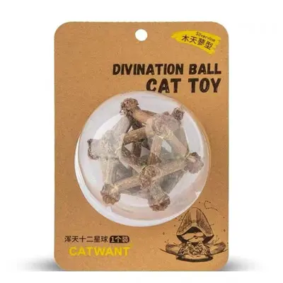 Interactive Catnip Toy with Gall Fruit Leaf - 12