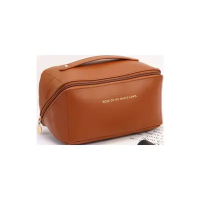 PU Leather Cosmetic Bag, Large Capacity, Waterproof Travel Bag - 8