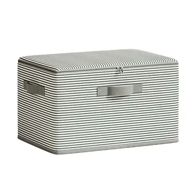 Clothing storage box foldable large capacity with lid - 5